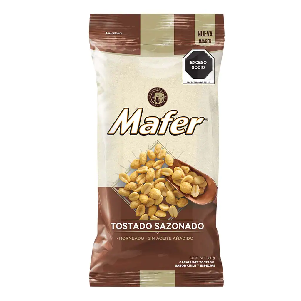 CACAHUATE MAFER TOSTADO SAZONADO 170 G