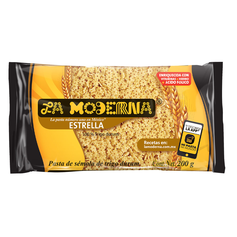 PASTA MODERNA ESTRELLA 200G