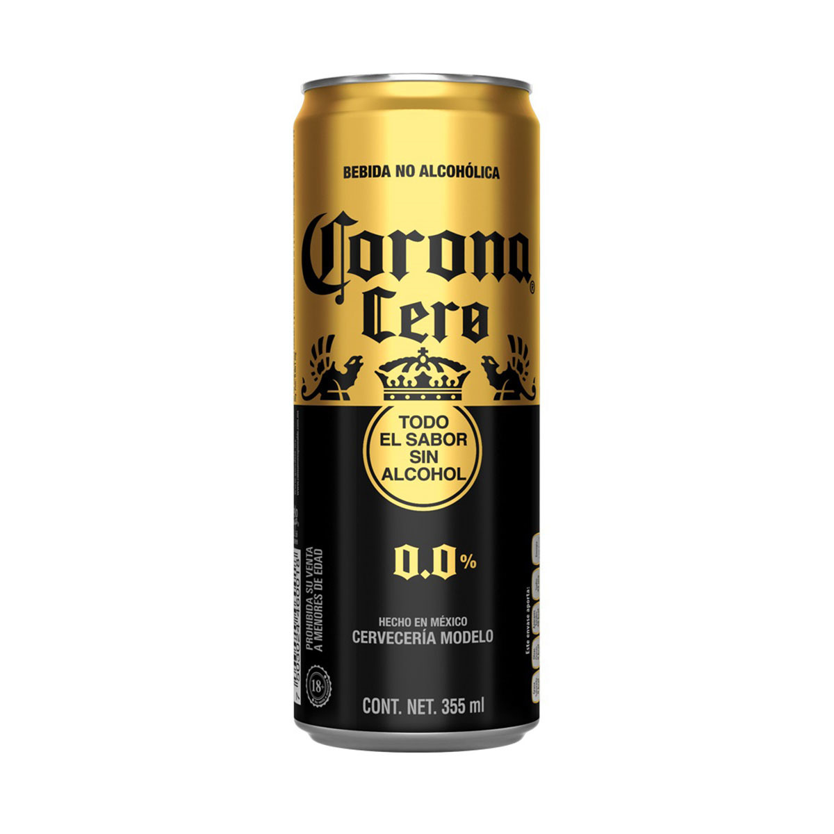 CERVEZA CORONA CERO SIN ALCOHOL 355 ML