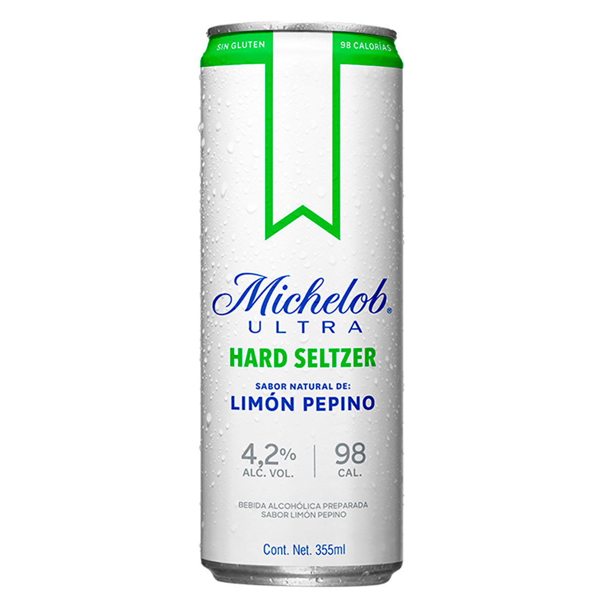 MICHELOB HARD SETLZER LIMON PEPINO BOTE 355ML